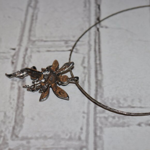 🧚‍♀️ Silver Wire Chain Necklace with Fairy Pendant – 16"  ✨ - Picture 2 of 6